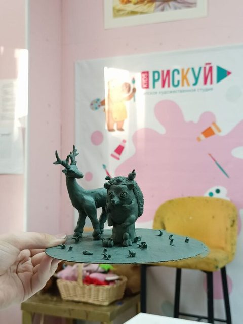 Работы учеников — школьники: скульптура